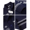 image:imageCOOFANDY Mens Christmas Sweater Ugly Knitted Xmas Sweaters Casual Snowflake Pullover KnitwearNavy Dear