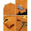 image:imageCOOFANDY Mens Christmas Sweater Ugly Knitted Xmas Sweaters Casual Snowflake Pullover KnitwearPumpkin