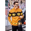 image:imageCOOFANDY Mens Christmas Sweater Ugly Knitted Xmas Sweaters Casual Snowflake Pullover KnitwearPumpkin