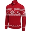 image:imageCOOFANDY Mens Christmas Sweater Ugly Knitted Xmas Sweaters Casual Snowflake Pullover KnitwearRed Dear