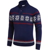 image:imageCOOFANDY Mens Christmas Sweater Ugly Knitted Xmas Sweaters Casual Snowflake Pullover KnitwearRoyal Blue
