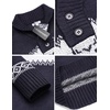 image:imageCOOFANDY Mens Christmas Sweater Ugly Knitted Xmas Sweaters Casual Snowflake Pullover KnitwearSnorkel Blue