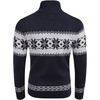 image:imageCOOFANDY Mens Christmas Sweater Ugly Knitted Xmas Sweaters Casual Snowflake Pullover KnitwearSnorkel Blue