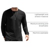 image:imageCOOFANDY Mens Cotton Hipster Hip Hop Longline Crewneck T Shirts Casual Long Sleeve Tees Curved Hem Gym ShirtsTwo Pack Black  Black