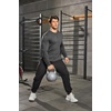 image:imageCOOFANDY Mens Cotton Hipster Hip Hop Longline Crewneck T Shirts Casual Long Sleeve Tees Curved Hem Gym ShirtsTwo Pack Black  Dark Grey