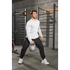 image:imageCOOFANDY Mens Cotton Hipster Hip Hop Longline Crewneck T Shirts Casual Long Sleeve Tees Curved Hem Gym ShirtsTwo Pack Black  White