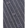 image:imageCOOFANDY Mens Cotton Linen Henley TShirt Long Sleeve Hippie Casual Beach TShirtsNavy Striped