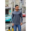 image:imageCOOFANDY Mens Crew Neck TShirt Long Sleeve Casual Pullover Tees Soft Stretch Basic Tee ShirtsNavy Blue