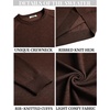 image:imageCOOFANDY Mens Crewneck Sweater Casual Dress Pullover Sweaters Slim Fit Lightweight Long Sleeve Raglan SweatersBrown