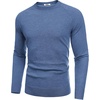 image:imageCOOFANDY Mens Crewneck Sweater Casual Dress Pullover Sweaters Slim Fit Lightweight Long Sleeve Raglan SweatersDark Blue
