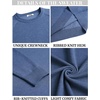 image:imageCOOFANDY Mens Crewneck Sweater Casual Dress Pullover Sweaters Slim Fit Lightweight Long Sleeve Raglan SweatersDark Blue