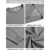 image:imageCOOFANDY Mens Crewneck Sweater Casual Dress Pullover Sweaters Slim Fit Lightweight Long Sleeve Raglan SweatersGrey