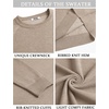 image:imageCOOFANDY Mens Crewneck Sweater Casual Dress Pullover Sweaters Slim Fit Lightweight Long Sleeve Raglan SweatersLight Coffee