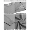 image:imageCOOFANDY Mens Crewneck Sweater Casual Dress Pullover Sweaters Slim Fit Lightweight Long Sleeve Raglan SweatersLight Grey