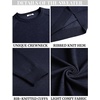 image:imageCOOFANDY Mens Crewneck Sweater Casual Dress Pullover Sweaters Slim Fit Lightweight Long Sleeve Raglan SweatersNavy Blue