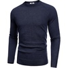 image:imageCOOFANDY Mens Crewneck Sweater Casual Dress Pullover Sweaters Slim Fit Lightweight Long Sleeve Raglan SweatersNavy Blue