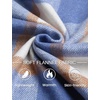 image:imageCOOFANDY Mens Flannel Jacket Fleece Shacket Plaid Shirt Jackets Warm Thick Long Sleeve Button Down Fall OutwearBlue Block