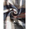 image:imageCOOFANDY Mens Flannel Jacket Fleece Shacket Plaid Shirt Jackets Warm Thick Long Sleeve Button Down Fall OutwearBrown Line