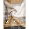 image:imageCOOFANDY Mens Flannel Jacket Fleece Shacket Plaid Shirt Jackets Warm Thick Long Sleeve Button Down Fall OutwearKhaki Block
