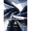 image:imageCOOFANDY Mens Flannel Jacket Fleece Shacket Plaid Shirt Jackets Warm Thick Long Sleeve Button Down Fall OutwearNavy Block