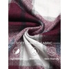 image:imageCOOFANDY Mens Flannel Jacket Fleece Shacket Plaid Shirt Jackets Warm Thick Long Sleeve Button Down Fall OutwearWine Red Block
