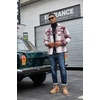 image:imageCOOFANDY Mens Flannel Jacket Fleece Shacket Plaid Shirt Jackets Warm Thick Long Sleeve Button Down Fall OutwearWine Red Block