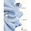 image:imageCOOFANDY Mens Fleece Quarter Zip Pullover Long Sleeve Mock Neck SweatshirtA  Light Blue