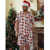 image:imageCOOFANDY Mens Hawaiian Shirt and Shorts Set 2 Piece Vacation Outfits Floral Button Down Shirt