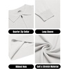 image:imageCOOFANDY Mens Knit Polo Sweater Casual Long Sleeve Quarter Zip Polo Sweater Classic Golf ShirtsWhite