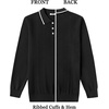 image:imageCOOFANDY Mens Knit Polo Sweaters Long Sleeve Vintage Polos Casual Dress Pullover Old Money TopsBlack