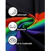 image:imageCOOFANDY Mens Linen Shirts Short Sleeve Casual Shirts Button Down Shirt for Men Beach Summer Wedding ShirtRainbow