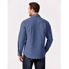image:imageCOOFANDY Mens Long Sleeve Button Up Shirt Jacket with Flap PocketsDenim Blue