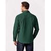 image:imageCOOFANDY Mens Long Sleeve Button Up Shirt Jacket with Flap PocketsGreen