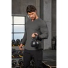 image:imageCOOFANDY Mens Long Sleeve Muscle T Shirts Casual VNeck Slim Fit Longline Ribbed Shirts Stretch Tee ShirtsDark Grey