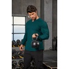 image:imageCOOFANDY Mens Long Sleeve Muscle T Shirts Casual VNeck Slim Fit Longline Ribbed Shirts Stretch Tee ShirtsGreen