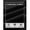 image:imageCOOFANDY Mens Long Sleeve Polo Shirts Corduroy Button Collared Casual TopBlack