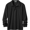 image:imageCOOFANDY Mens Long Sleeve Polo Shirts Corduroy Button Collared Casual TopBlack