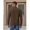 image:imageCOOFANDY Mens Long Sleeve Polo Shirts Corduroy Button Collared Casual TopBrown