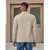 image:imageCOOFANDY Mens Long Sleeve Polo Shirts Corduroy Button Collared Casual TopCream