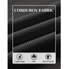 image:imageCOOFANDY Mens Long Sleeve Polo Shirts Corduroy Button Collared Casual TopDark Grey