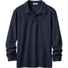 image:imageCOOFANDY Mens Long Sleeve Polo Shirts Corduroy Button Collared Casual TopNavy Blue