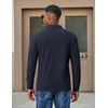 image:imageCOOFANDY Mens Long Sleeve Polo Shirts Corduroy Button Collared Casual TopNavy Blue