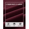 image:imageCOOFANDY Mens Long Sleeve Polo Shirts Corduroy Button Collared Casual TopWine Red