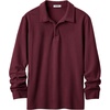 image:imageCOOFANDY Mens Long Sleeve Polo Shirts Corduroy Button Collared Casual TopWine Red