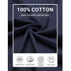 image:imageCOOFANDY Mens Long Sleeve Shirts Crew Neck Cotton T Shirt Basic Casual Shirts Solid Classic TeeNavy