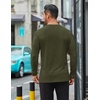 image:imageCOOFANDY Mens Long Sleeve T Shirts Casual Crew Neck Tee Shirts Lightweight Soft Pullover TopsArmy Green