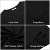 image:imageCOOFANDY Mens Long Sleeve T Shirts Casual Crew Neck Tee Shirts Lightweight Soft Pullover TopsBlack
