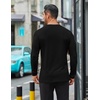 image:imageCOOFANDY Mens Long Sleeve T Shirts Casual Crew Neck Tee Shirts Lightweight Soft Pullover TopsBlack