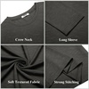 image:imageCOOFANDY Mens Long Sleeve T Shirts Casual Crew Neck Tee Shirts Lightweight Soft Pullover TopsDark Grey