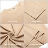 image:imageCOOFANDY Mens Long Sleeve T Shirts Casual Crew Neck Tee Shirts Lightweight Soft Pullover TopsKhaki